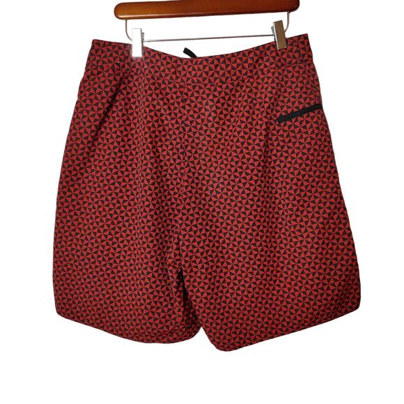 Patagonia Men's Sz 34 Wavefarer Board Shorts Red Black Geometric Swim Surf Beach - Picture 6 of 6